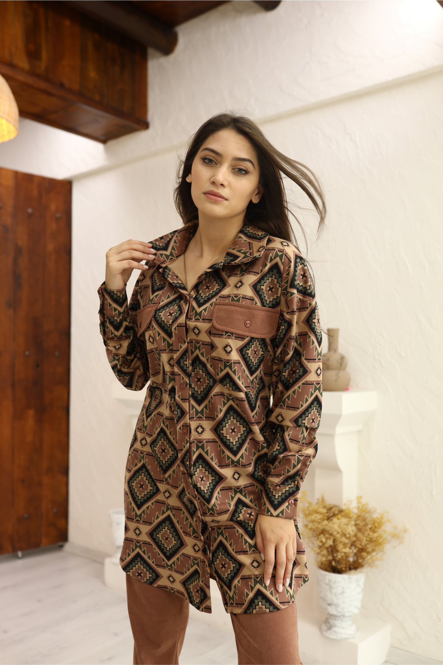 2 piece set - Rubi - Brown