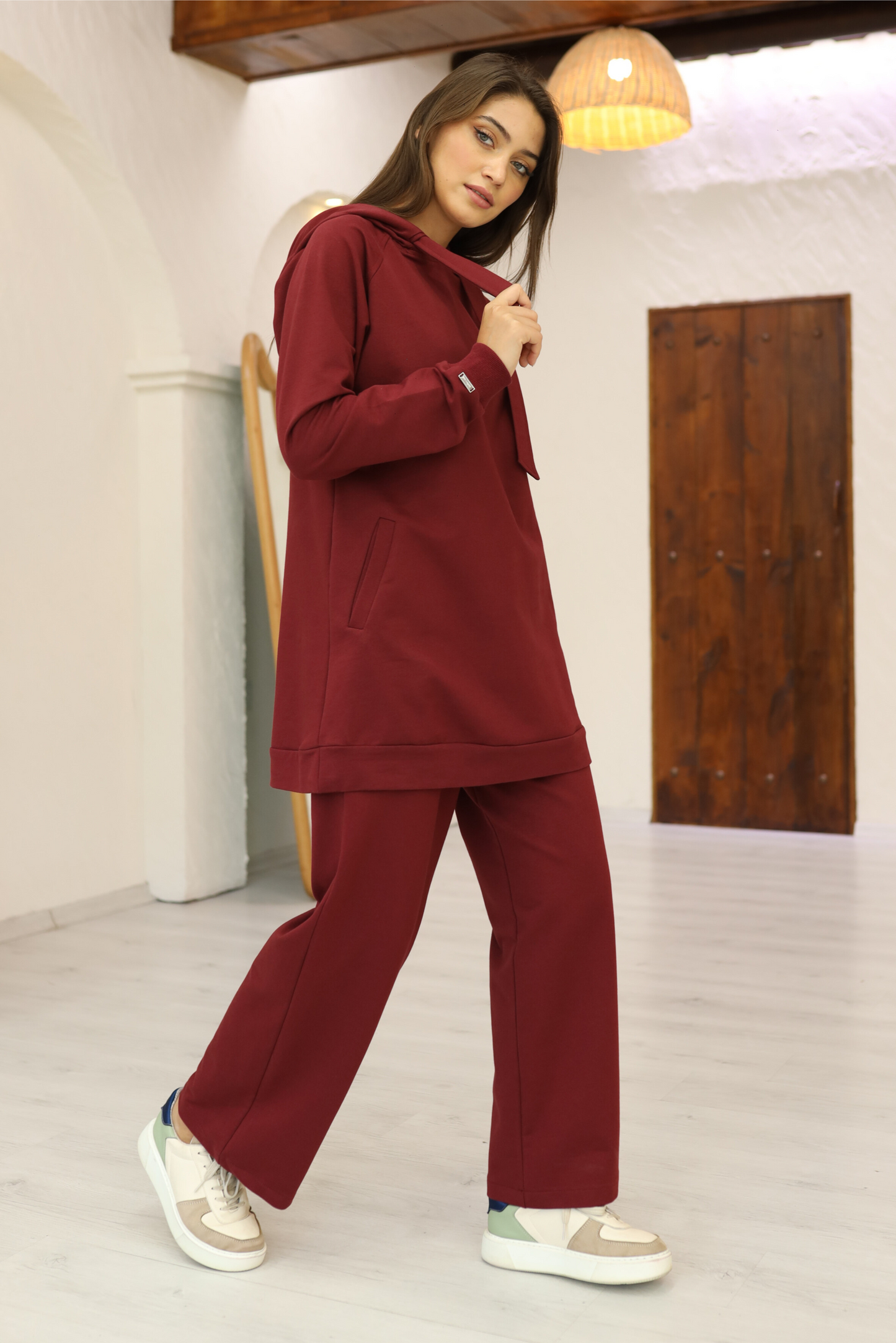 2 Piece Set - Maya - Burgundy