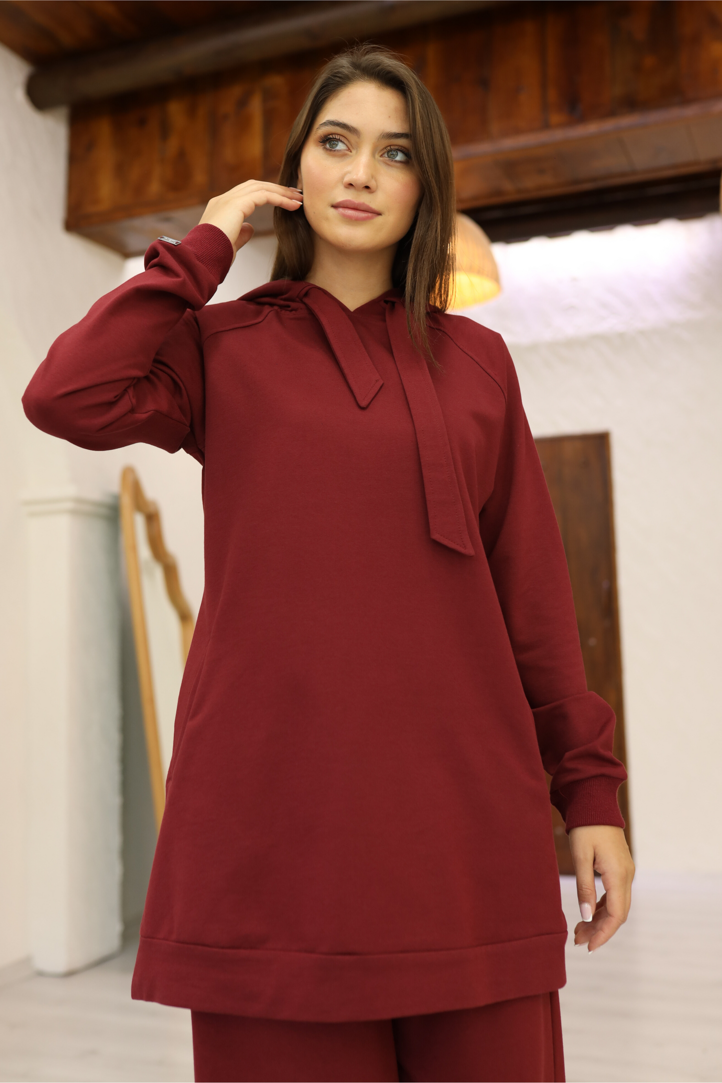 2 Piece Set - Maya - Burgundy