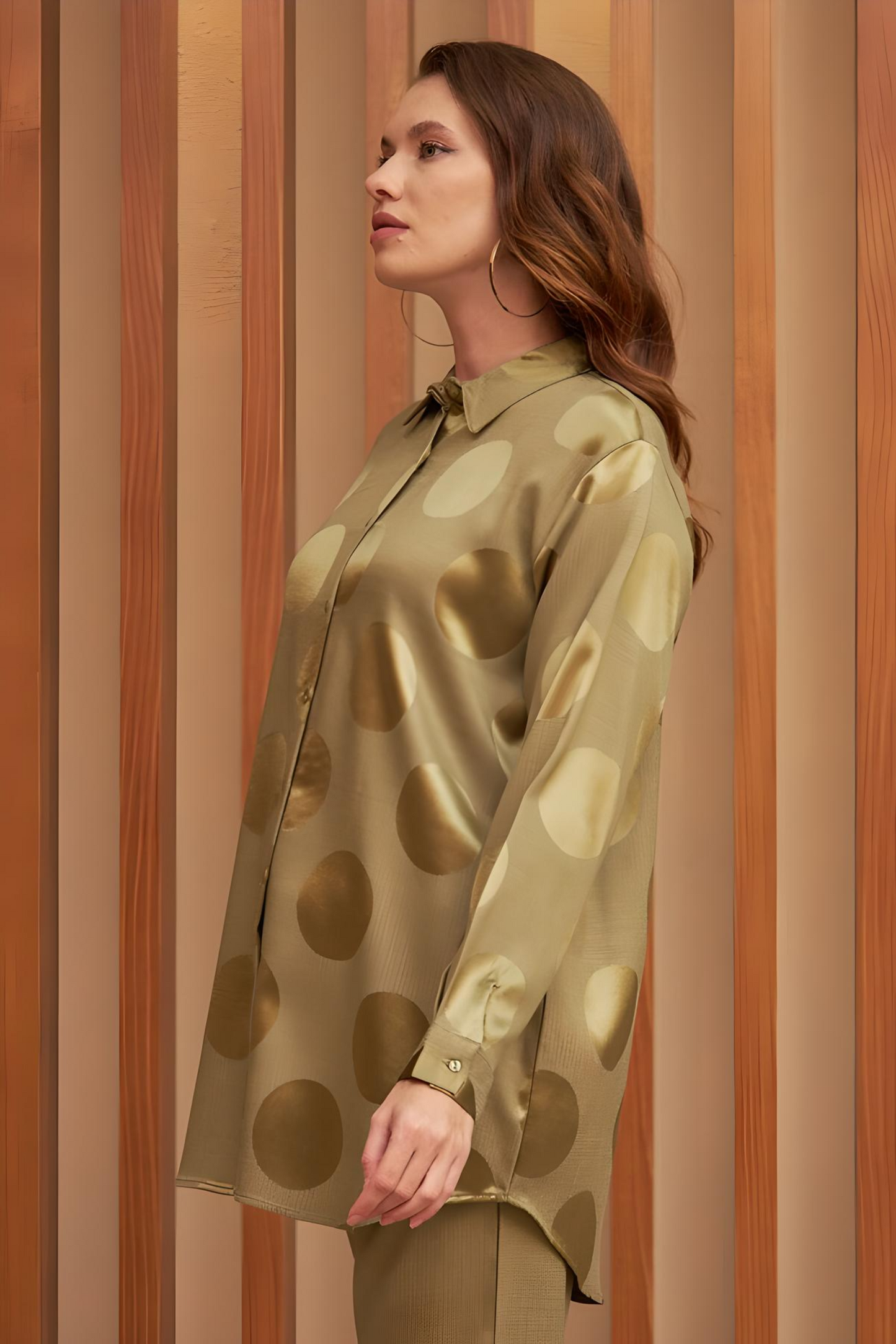 Chemisier Chic - Classique - Vert