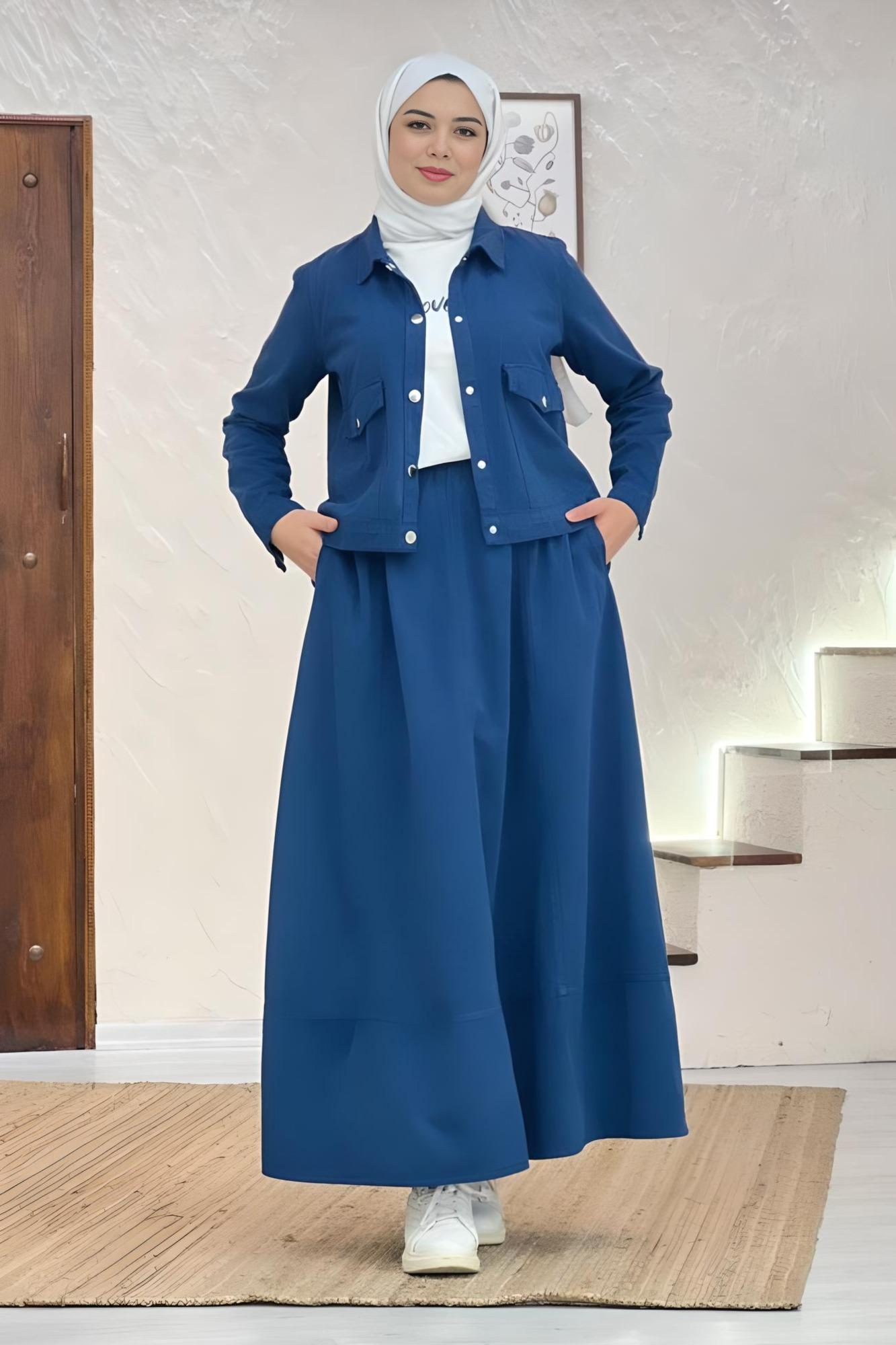 3 Piece Set - Luna - Blue - Jeans