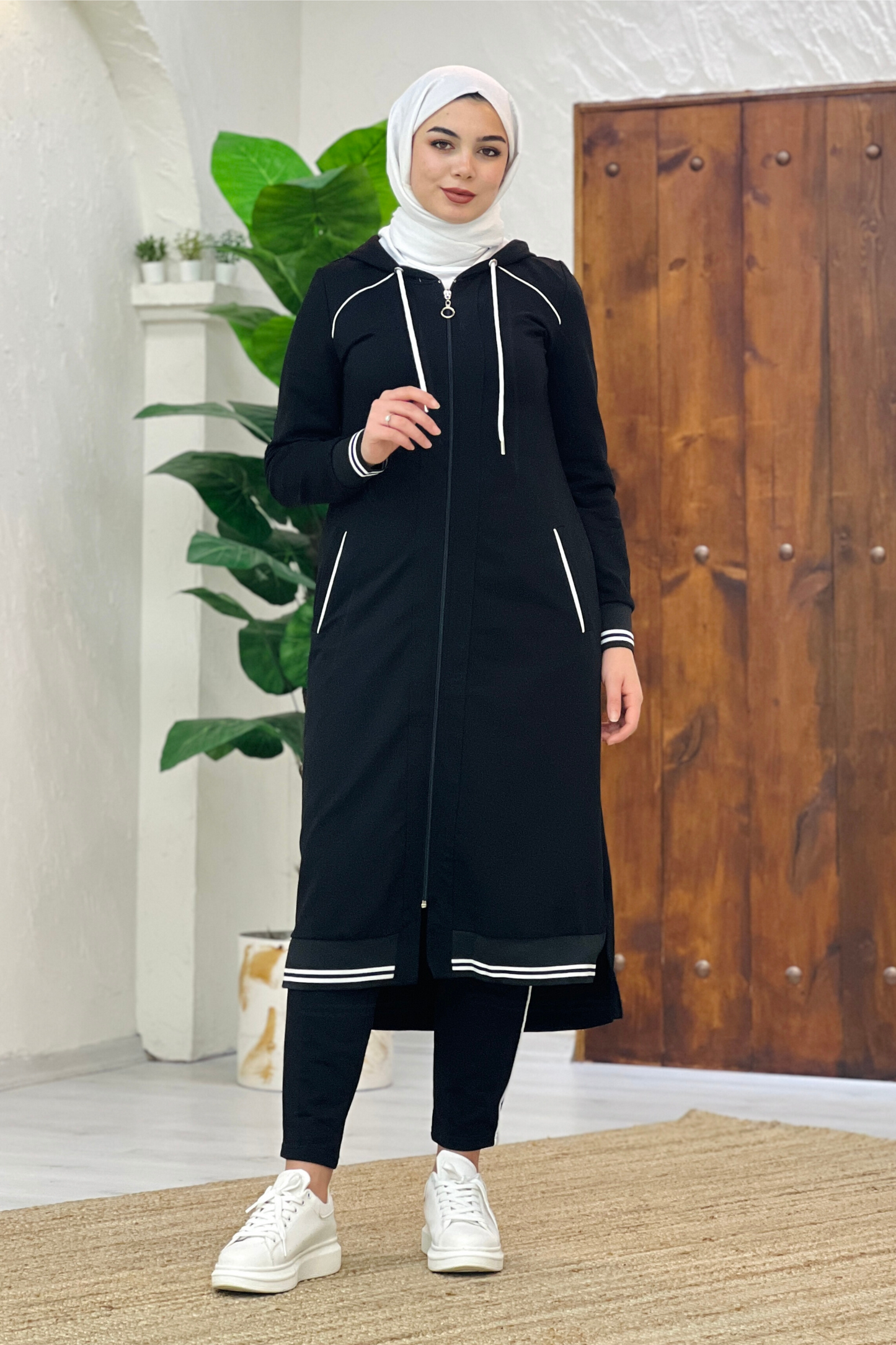 2 Piece Set - Noor - Black