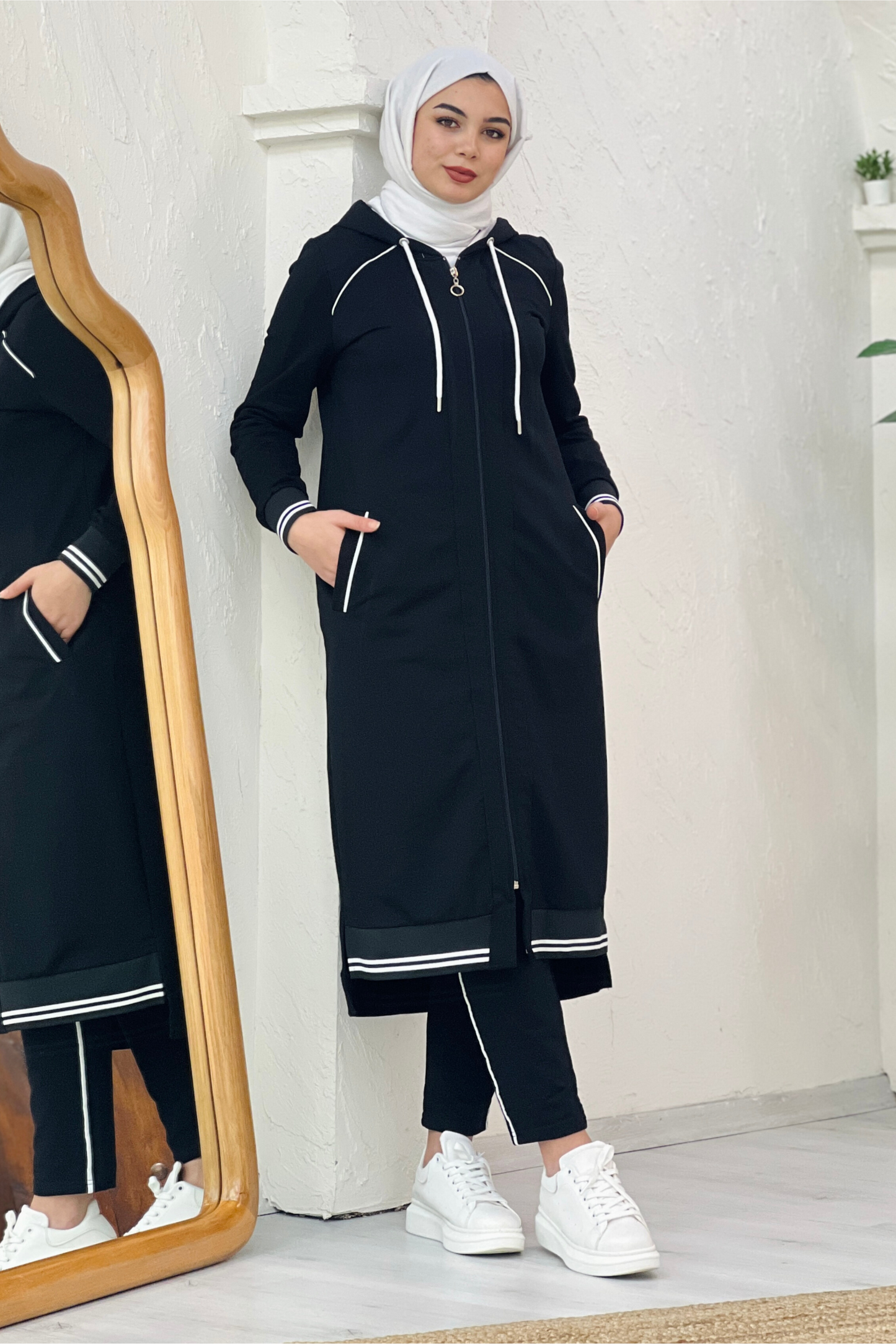 2 Piece Set - Noor - Black