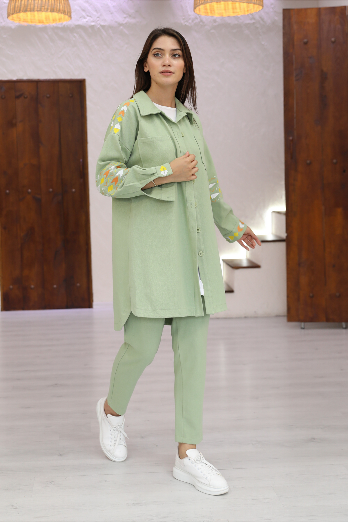 Ensemble 3 Pièces – Léa – Vert – vue 2