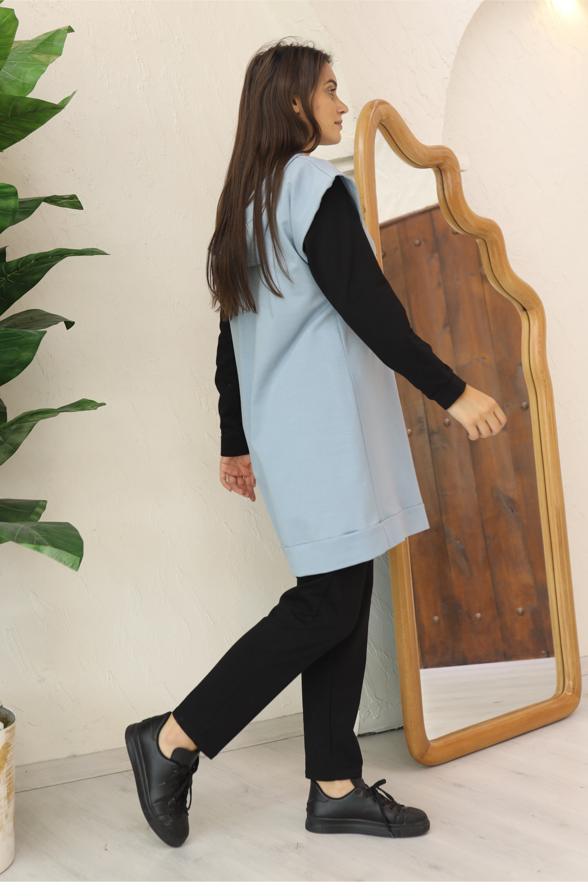 Ensemble 3 Pièces – Yasmine – Bleu – vue 2