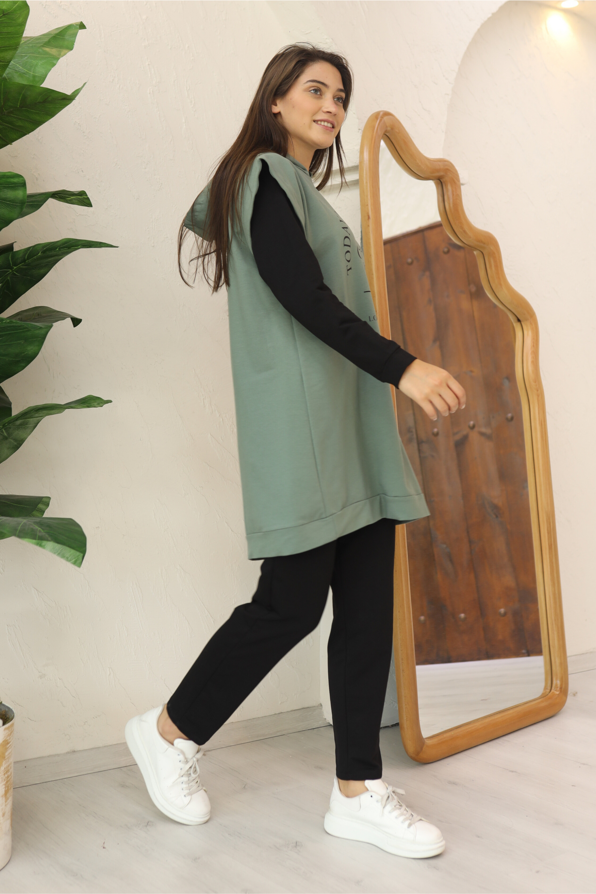Ensemble 3 Pièces – Yasmine – Vert – vue 2
