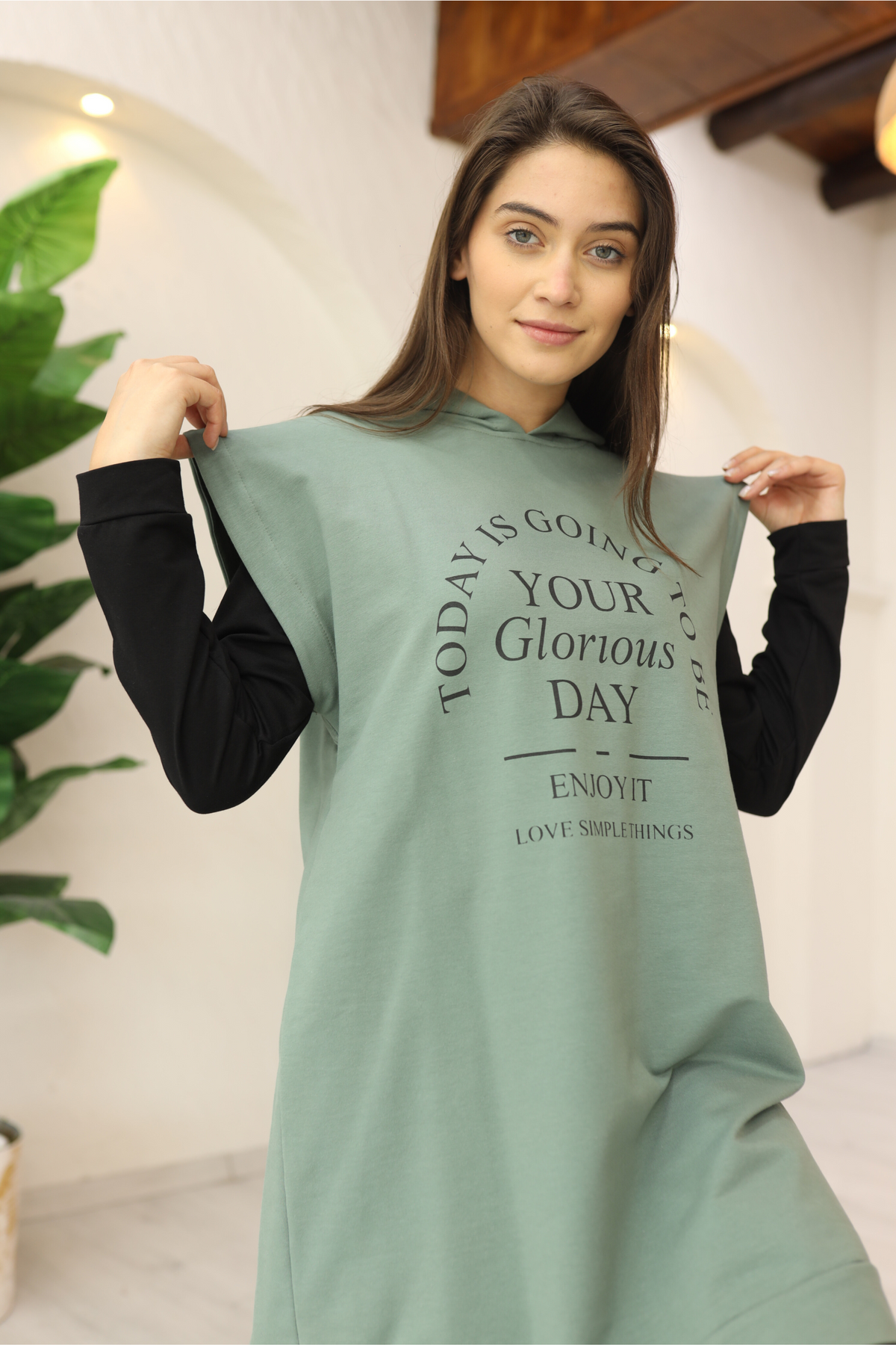 Ensemble 3 Pièces – Yasmine – Vert – vue 3
