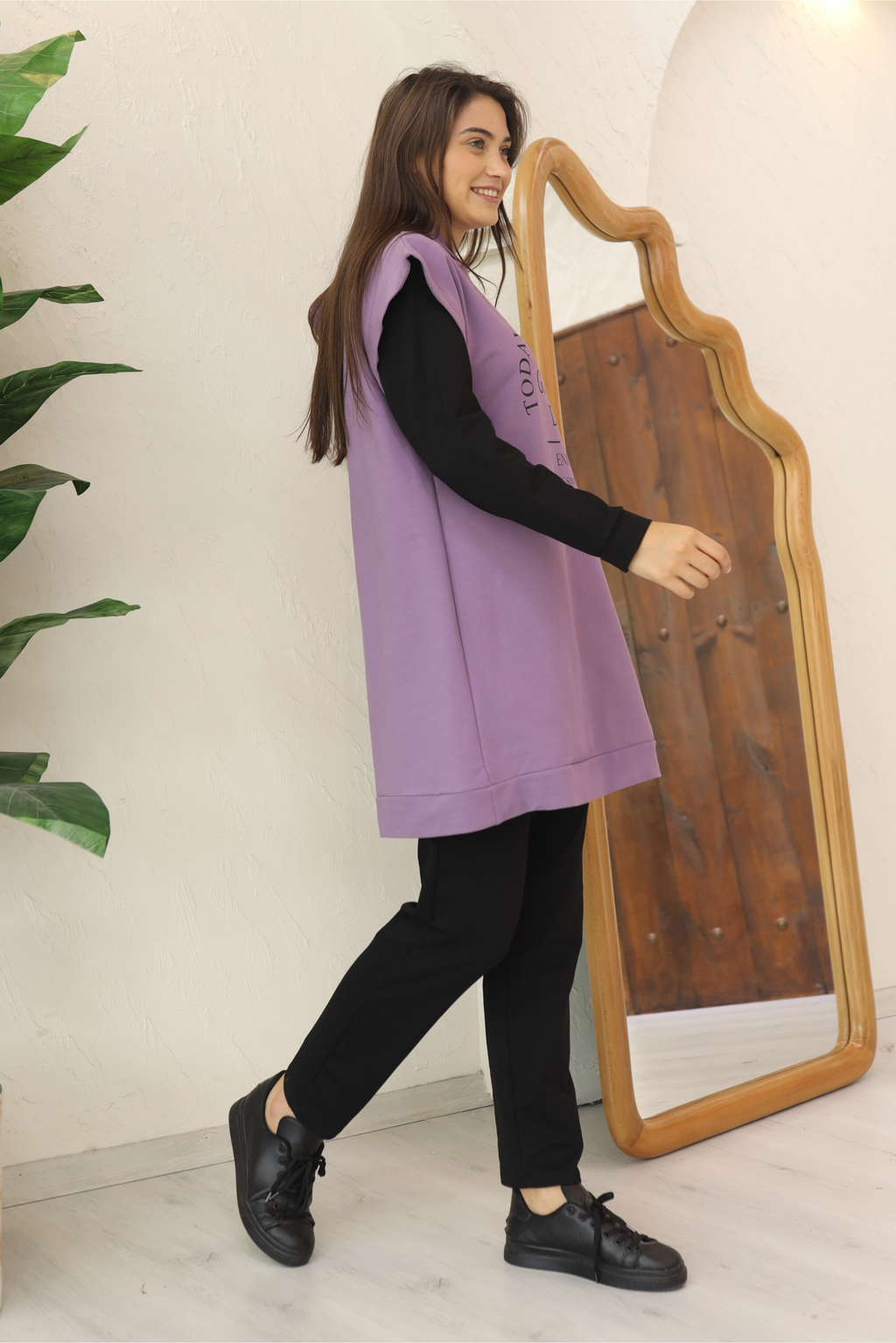 Ensemble 3 Pièces – Yasmine – Violet – vue 2