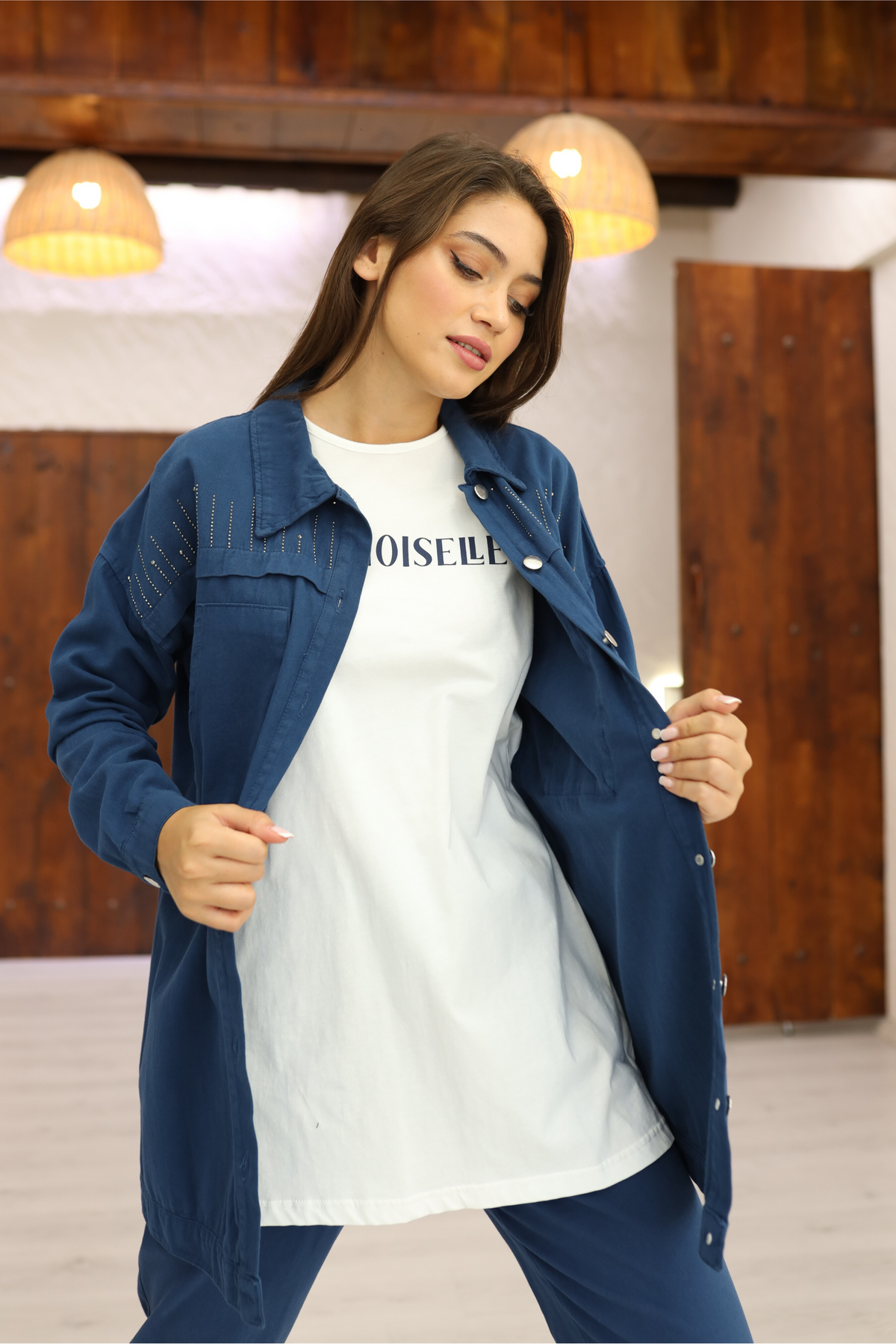 Ensemble 3 Pièces – Sarah – Bleu – vue 3