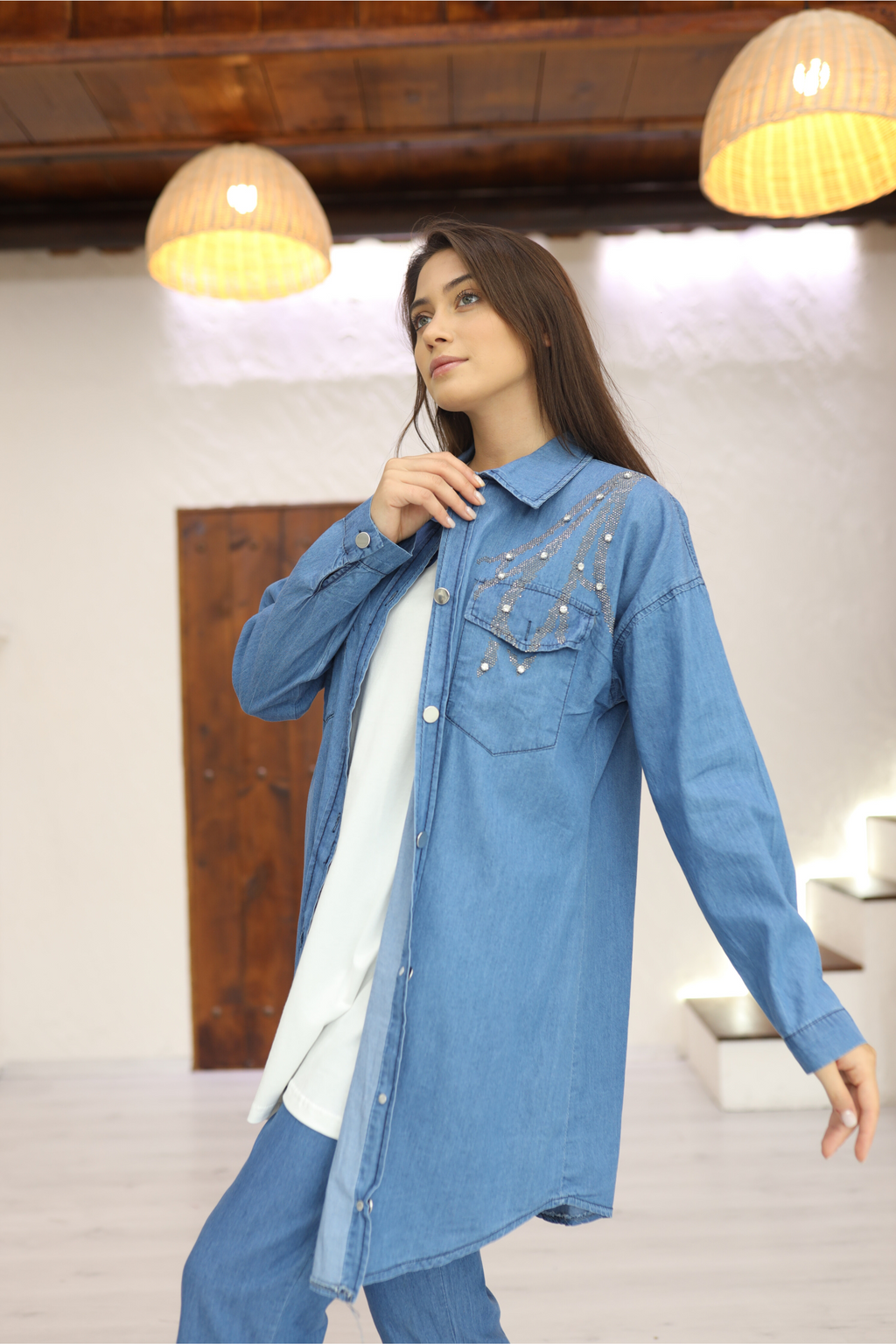 Ensemble 3 Pièces – Marie – Bleu – vue 3