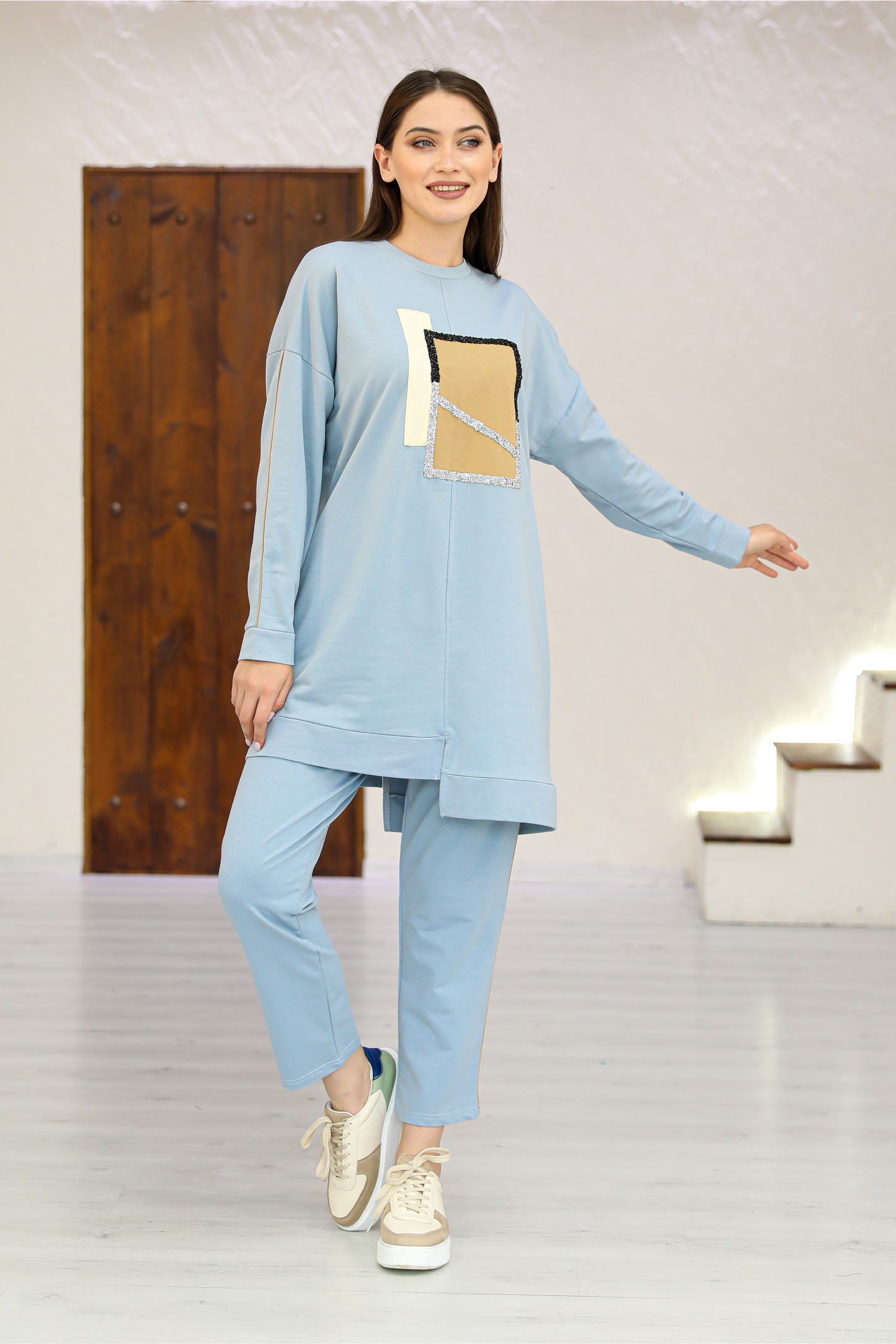 2 Piece Set - Zeina - Blue