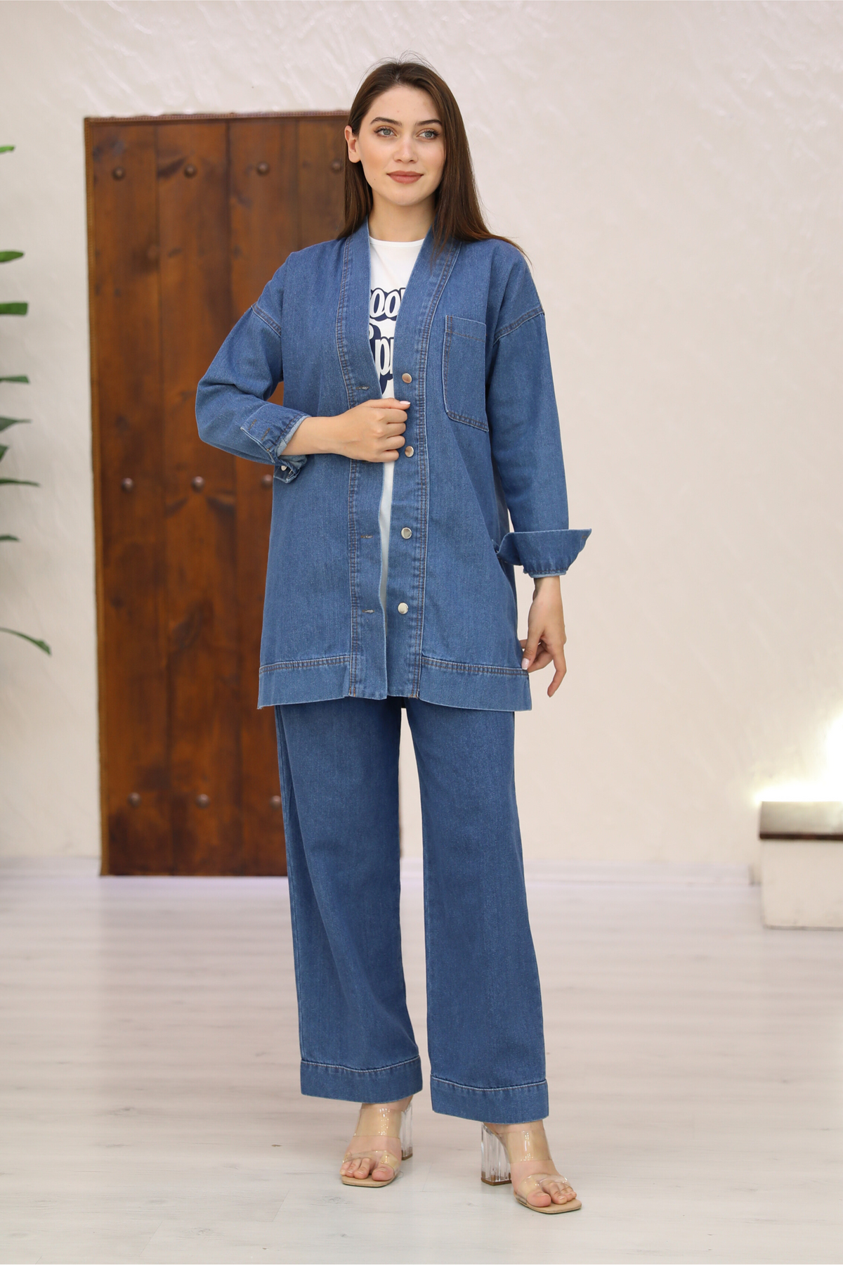 Ensemble 3 Pièces – Amira – Bleu Foncé – Jean