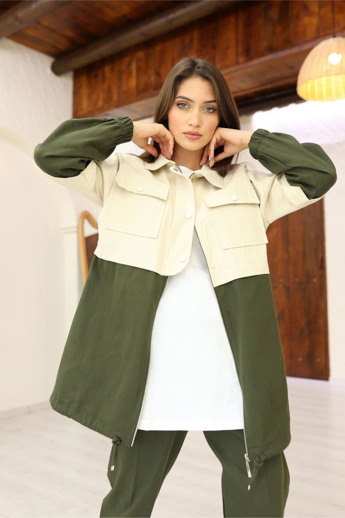 Ensemble 3 Pièces – Imélia – Vert Militaire – vue 3