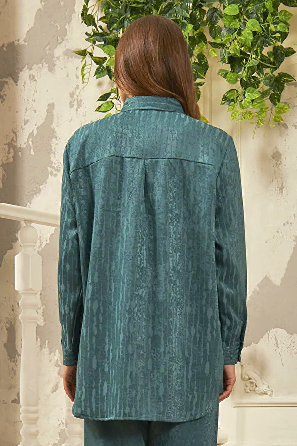 Chemisier Chic Classique – Vert – vue 2
