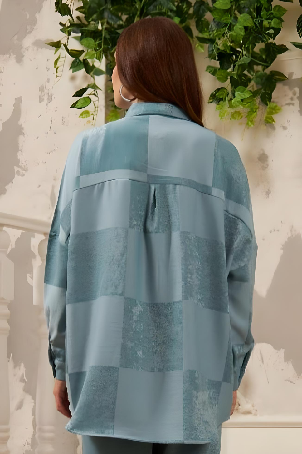 Chemisier Chic Classique – Vert – vue 2