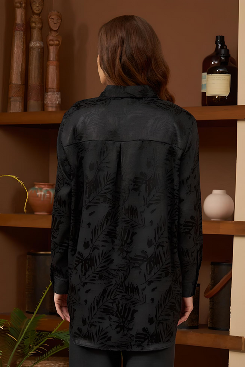 Chemisier Chic Classique – Noir – vue 2