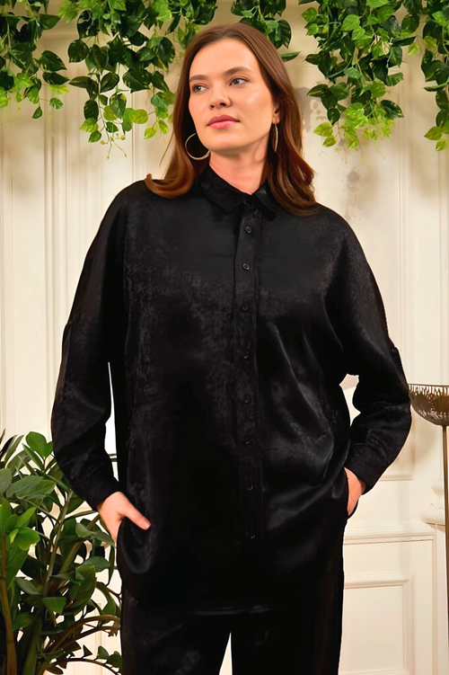 Chemisier Chic Classique – Noir