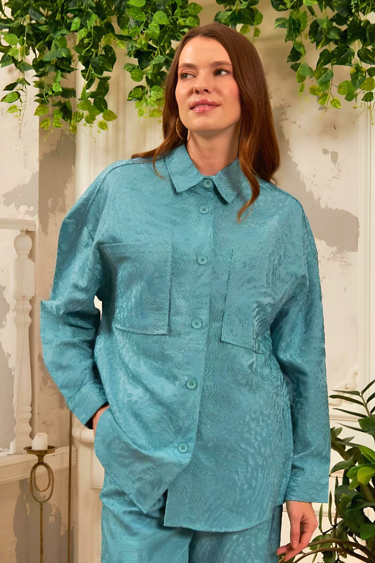 Chemisier Chic Classique – Vert