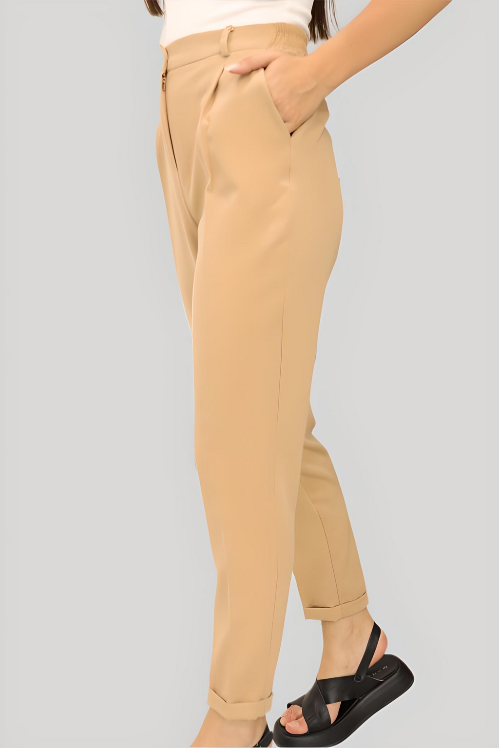 Pantalon Amelia – Beige – vue 2