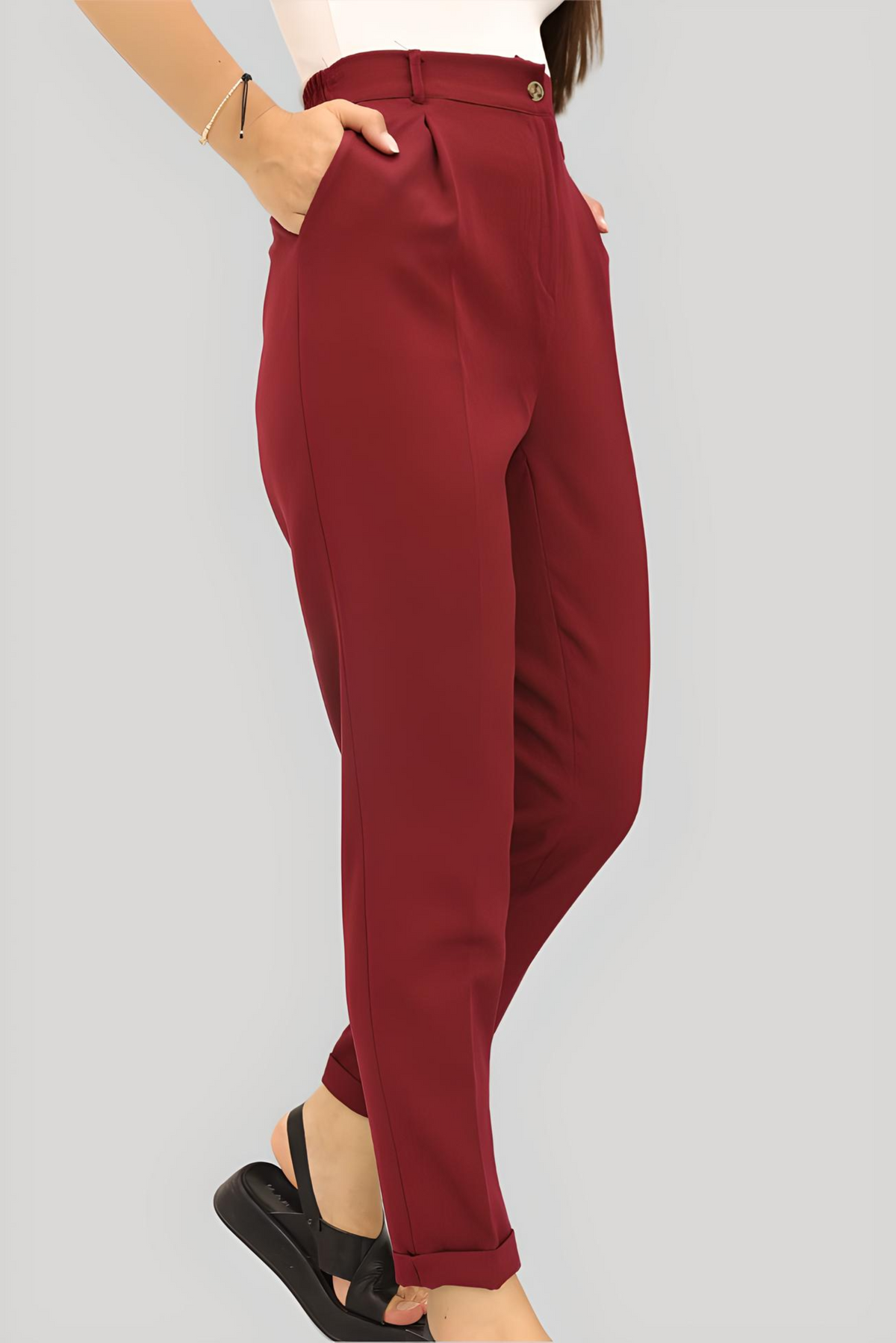 Pantalon Amelia – Bordeaux – vue 2