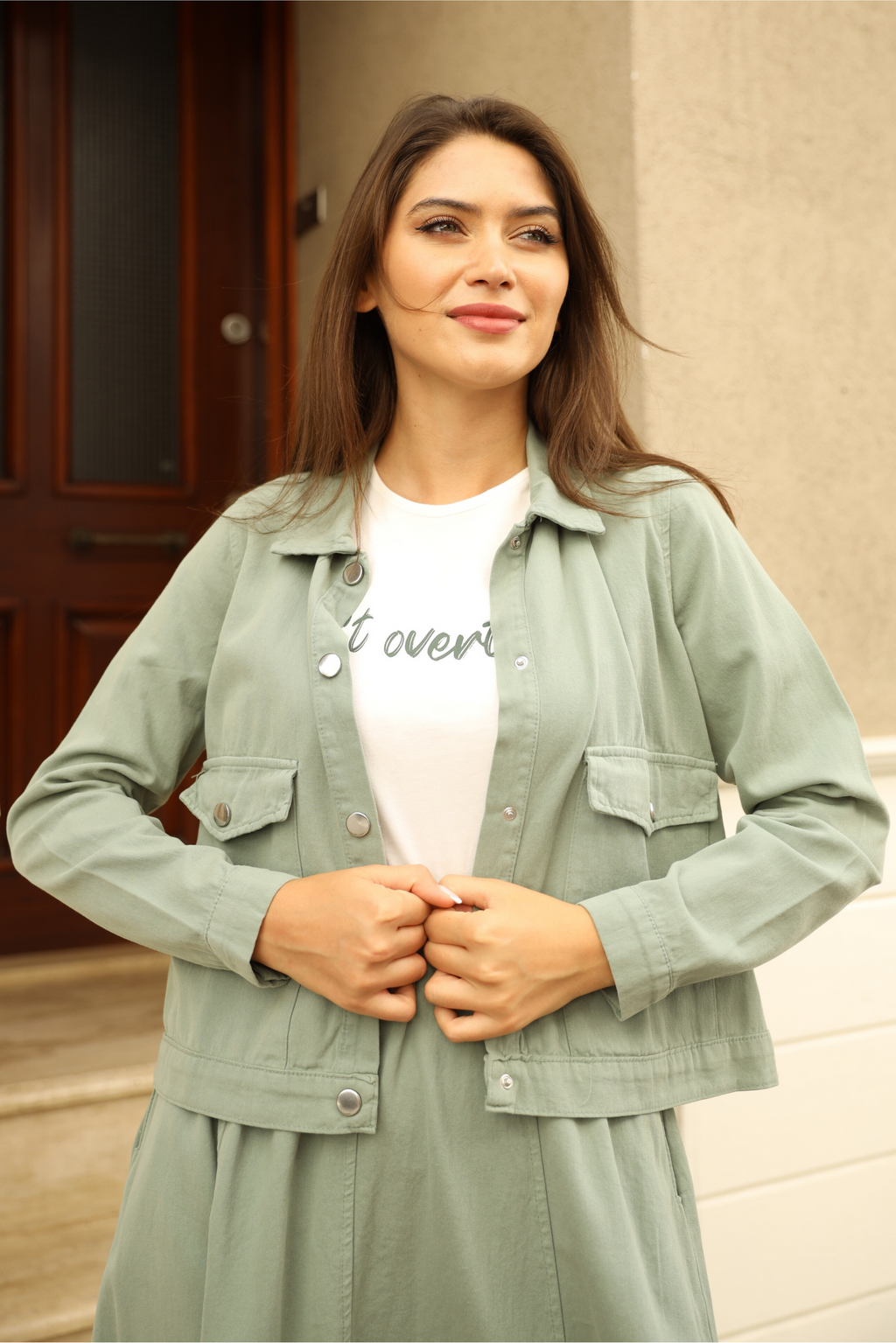 Ensemble 3 Pièces – Luna – Vert – Jean – vue 3