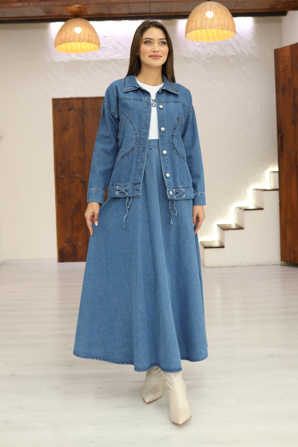 Ensemble 3 Pièces – Celia – Bleu Foncé – Jean
