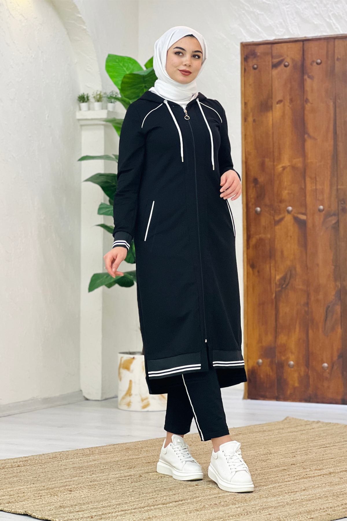 Ensemble 2 Pièces – Noor – Noir – vue 2