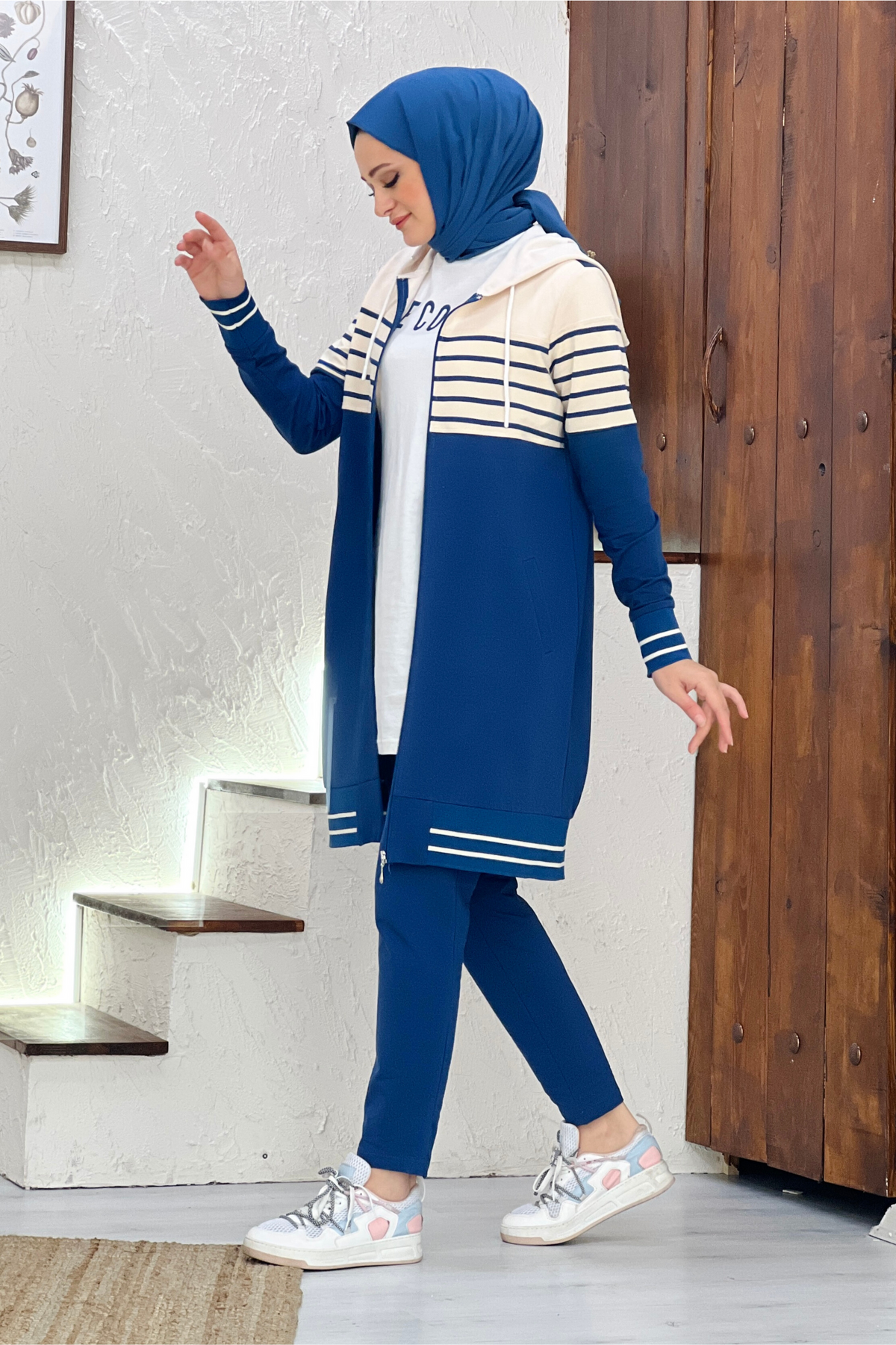 Ensemble 3 Pièces – Sofia – Bleu – vue 2