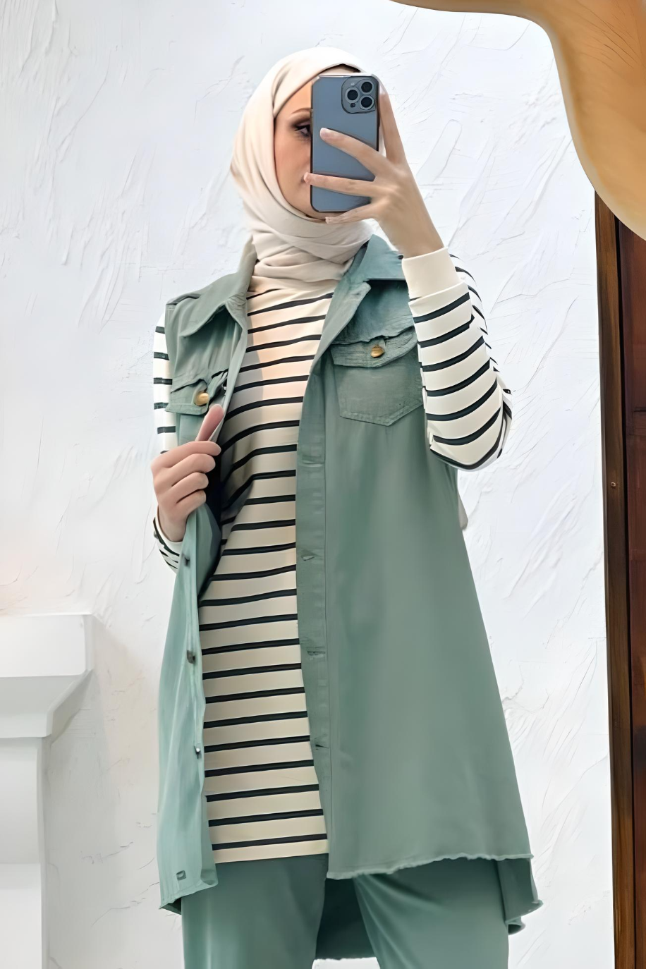 Ensemble 3 Pièces – Assala – Vert – Jean – vue 3