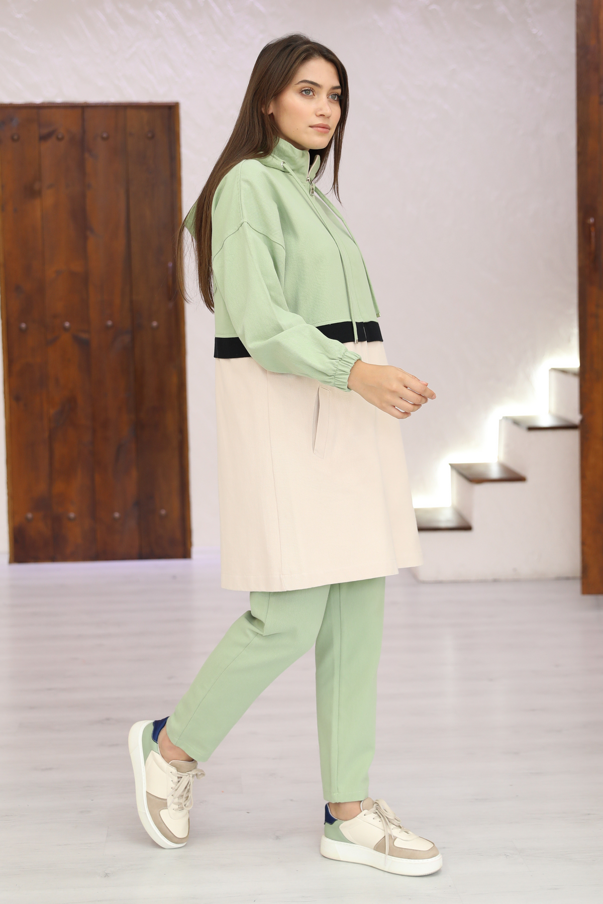 Ensemble 2 Pièces – Emma – Vert Pistache – vue 2
