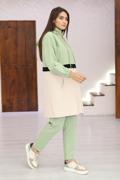 2 Piece Set - Emma - Pistachio Green