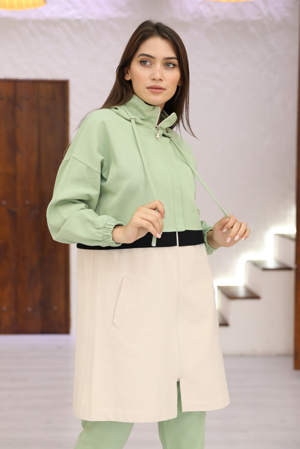 Ensemble 2 Pièces – Emma – Vert Pistache – vue 3
